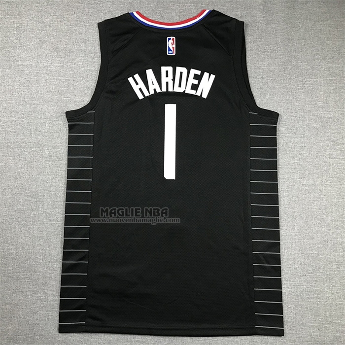 Maglia
 James Harden NO 1 Los Angeles Clippers Statement 2021-22 Nero
